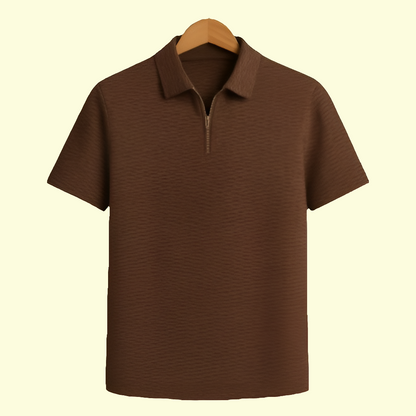 Verell Luxe Cotton Tee – Mocha Brown