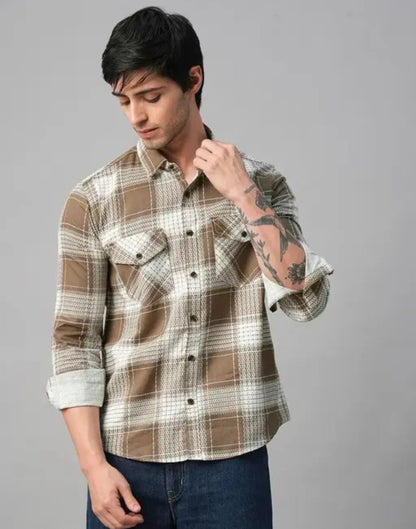 Verell Royal Checks – Timeless Craft in Blue & Beige