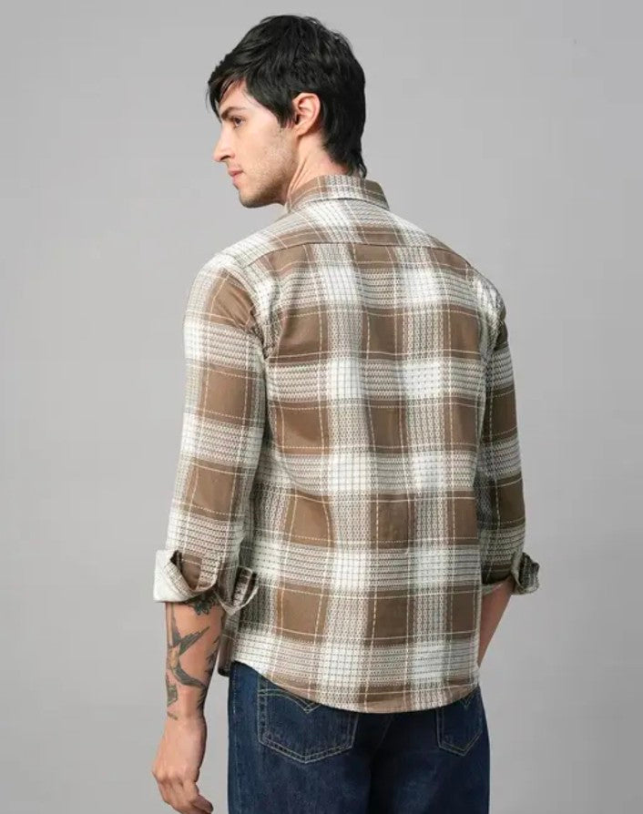 Verell Royal Checks – Timeless Craft in Blue & Beige